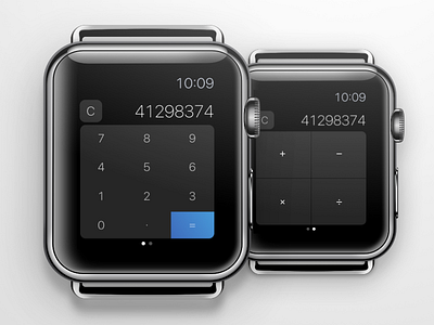 Calculator 004 apple watch calculator dailyui