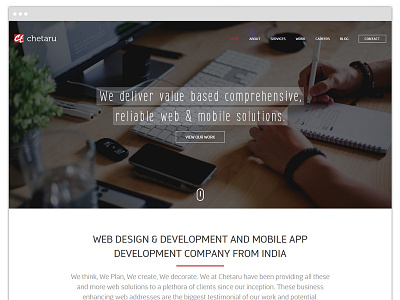 Chetaru chetaru home page layout design mockup web design website design