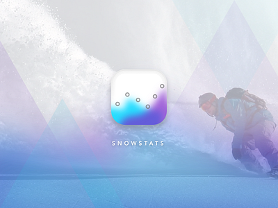 Day 005 - App Icon app dailyui design graph icon snow snowboarding stats winter