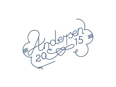 Logo andersen brand line lineart logo logotype