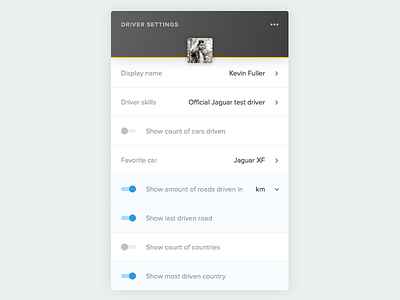 Daily UI 007 - Settings dailyui settings