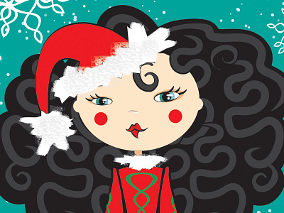 The Reel Santa dance illustration illustrator irish dance vector