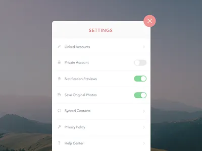 Day 7/30 - Settings app daily mobile settings ui ux widget