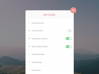 Day 7/30 - Settings app daily mobile settings ui ux widget