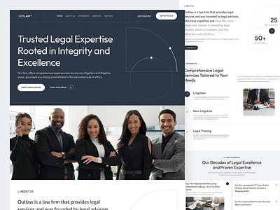 Outlaw - Legal Services Landing Page advice attorney attorney website consulting contract contract review court court defense defense firm justice justice system law law firm lawyer lawyer consultation legal legal advice legal services rights