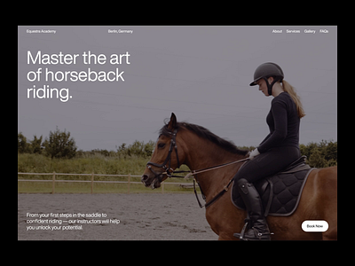 Equestra Academy (UI Animation) after effects animation branding design graphic design grid illustration layout logo motion graphics studio typo typography ui ui elements uidesign ux web web design website ui