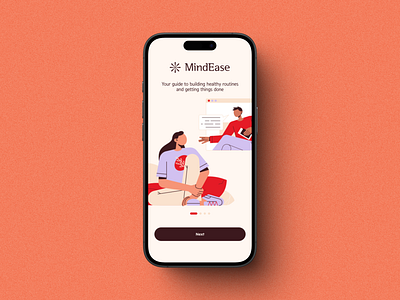 Onboarding | Daily UI app app design app ui application dailyui design interface ios app meditation app mobile ui onboarding ui uiux user experience ux