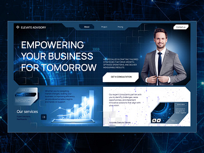 Web Design for Business: Consulting Firm Web Solution graphic design ui uiux web design