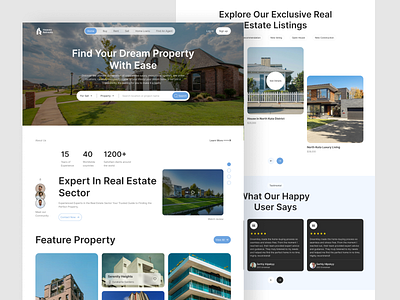 Real estate Agency landing page realestate realtors lead landing page ui ux