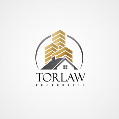 Real Estate Logo Design - Torlaw Properties branding graphic design logo