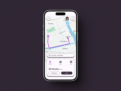 Map | Daily UI app brutalism dailyui design location map maps maps navigation memphis design mobile navi navigation navigation app product design route search way uiux