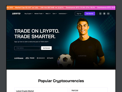 Crypto trading platform- design app design branding design illustration landing page ui ux web design website