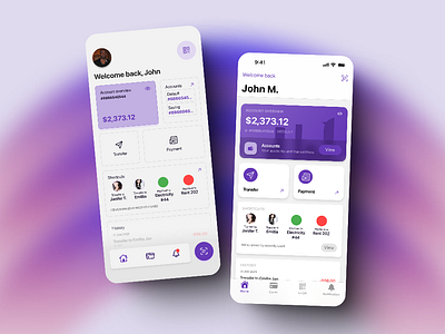 Banking app UI design app design ui ux