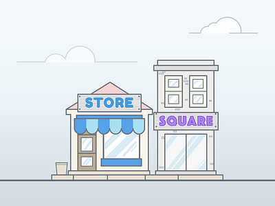Stores drawing graphic icon icons illustration rounded square ui element