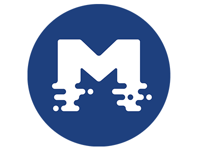 Logo for Maris chop letter logo lop m riffle ripple swell water
