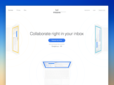 Missive Website app collaboration homepage minimal missive product responsive startup team web