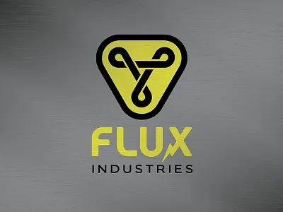 Flux Industries Identity 2015 back to the future branding flux capacitor identity logo movies time travel typogram