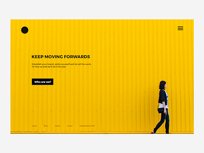 Landing Page clean dailyui landing minimal orange page simple ui yellow