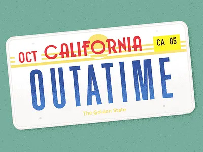 Why are things so heavy in the future? back to the future delorean license plate mcfly outatime