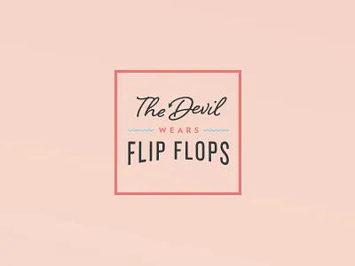 The Devil Wears Flip Flops branding