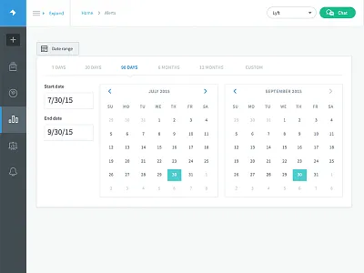 Date Range date range date picker trendkite