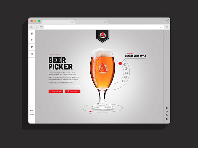 Beer Picker design interaction design ui ux visual design web design