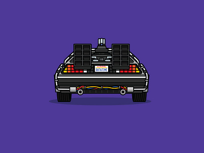 Regular Delorean back to the future delorean