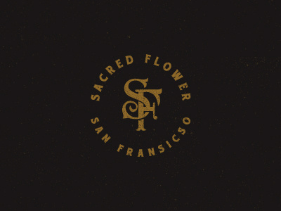 SF monogram monogram rustic san francisco vintage