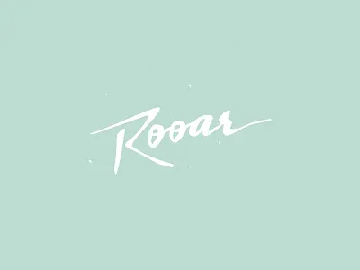 Roar lettering type