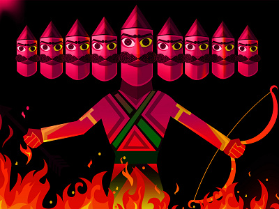 Ravan illustration vector