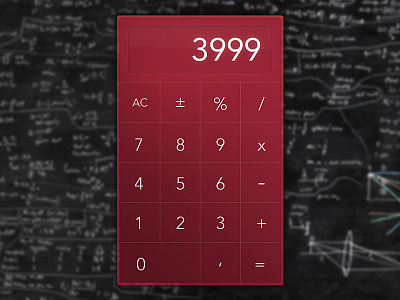 Calculator ca dailyui whitespace