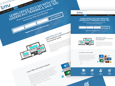 Landing Page design form landing page leads training web webpage