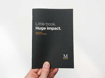 Marshall Annual Report annual cover design gotham graphic marshall print report school