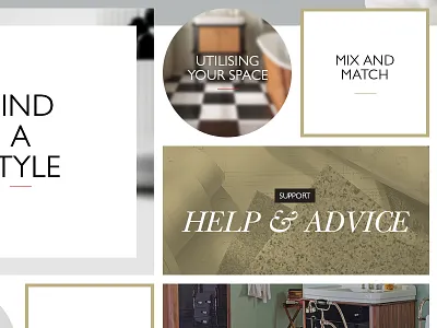C.P. Hart Product Inspiration bathroom ecommerce luxury premium tiles ui