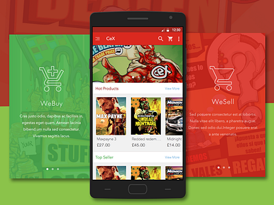 Cex Android Application mobile shopping application