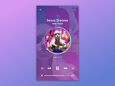 Dailyui 009 Music player album dailyui day009 design music player ui