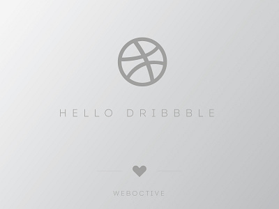 Hello Dribbble We Are Weboctive debut dribbble firstshot invite minimal