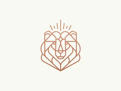 King Bear / North bear illustration line logo mark north siberia stolz