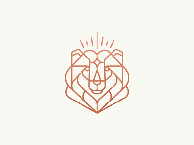 King Bear / North bear illustration line logo mark north siberia stolz