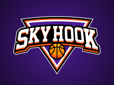 Sky Hook basketball daily fantasy sports dfs fantasy logos nba sky hook sports sports design sports logos