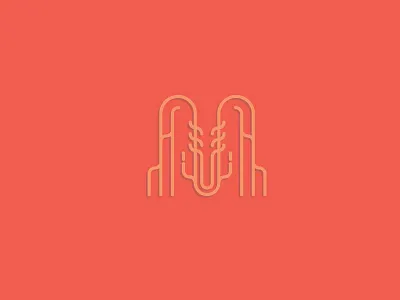 M Letterform abstract letterform typography