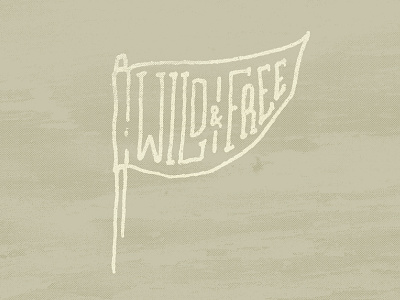 Always Be doodle fall hand lettered illustration pennant tan texture