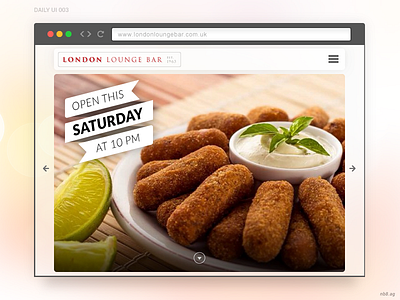 Daily UI 003 - Landing Page (above the fold) 003 dailyui landingpage nb8 photgraphy ui ux