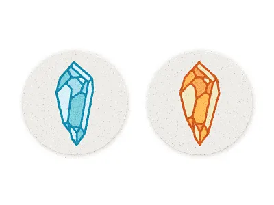 Crystals citrine crystal doodle fantasy geometric illustration magick mineral minimal patch