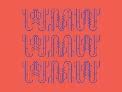 Experimenting with lines abstract letterform line pattern