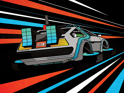 Time Flux affinity designer back to the future delorean flux wildish