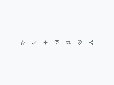Status Icons 14px add comment favourite icons location mini repost share status