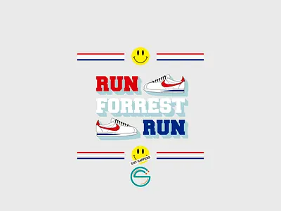 Run Forrest Run chile design flat flatdesign forrest gump illustration illustrator nike vector venezuela