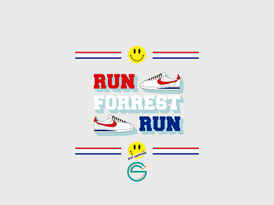 Run Forrest Run chile design flat flatdesign forrest gump illustration illustrator nike vector venezuela
