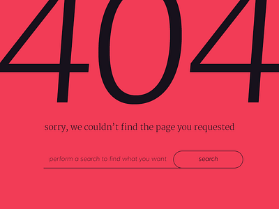 UI Challenge - 404 404 404 page error page